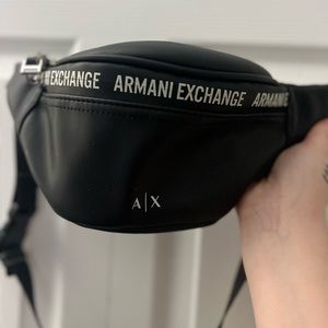 Armani Exchange Faux Leather Fanny Pack